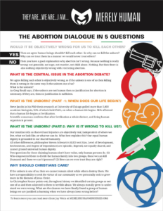 The Abortion Dialogue in 5 QuestionsThe Abortion Dialogue in 5 Questions | Merely Human Ministries