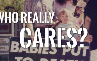Pro-Life Family in the background