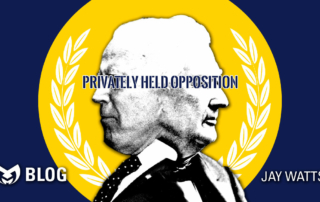 Joe Biden and Millard Fillmore with text saying "Privately Held Opposition"