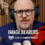 Image of Jay Watts wit Jesus on one side and Daredevil on the other side.